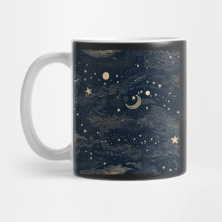 Embrace Celestial Elegance with Our Dazzling 'Starry Night' Pattern! Mug